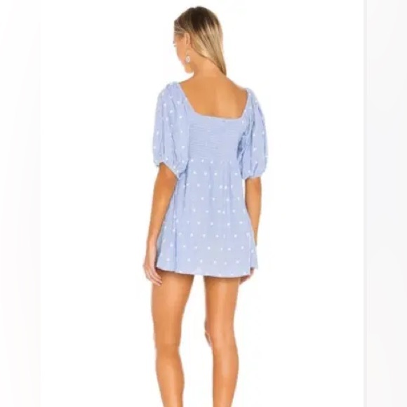 Cleobella Catherine Mini Dress in Chambray - Picture 3 of 4